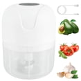 thumbnail image 3 of AMERTEER 250 ML Electric Garlic Mincer USB Charging Garlic Chopper Mini Food Processor with Stainless Steel Blade Durable Garlic Masher Food Chopper Kitchen Tool for Meat Vegetable Baby F, 3 of 9