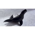 thumbnail image 1 of White Hanging Dolphin Glass Figurine, 1 of 1