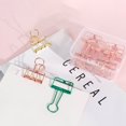 thumbnail image 3 of Metal Wire Paper Clamp Binder Clips Colored Multifunction Hollow Out Paper Desktop Office Organizer for Photo File Students School Office Home Supply 10pcs per Box 32mm, 3 of 8