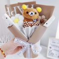 thumbnail image 4 of Graduate Teddy Bear Stuffed Animal Plush Toy Lover Rilakkuma With graduation Flower Bouquet Gift Box Birthday Graduation Gifts, 4 of 5