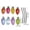 A, variant on Reflective Bulb Magnet Decorations 8-Pack 3 Ropes Reflective Film Magnetic Back for Automobile Holiday Metal Surfaces