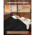 thumbnail image 3 of Electric Heated Throw Blanket - 10 Adjustable Heat Levels, 10-Hour Timer, ETL Certified, Portable, Washable, Fast Heating - 50x60 inches, 3 of 6