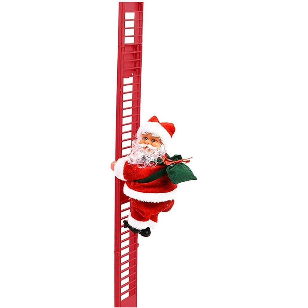 Electric Ladder Santa Kid Toy Children Christmas Gifts Santa Climbing Ladder Home Decoration Funny Electric Toy