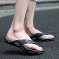 thumbnail image 3 of Kcodviy Summer Men's Open Toe Shower Slippers for Men Slippers Beach Shoes Massage S Men Slippers Bathroom Flip Flops, 3 of 7