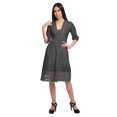 thumbnail image 3 of Moomaya Robe Imprimée Longueur Genou pour Femmes Grande Taille Vêtements Décontractés Tenue d'Été, 3 of 4