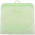thumbnail image 1 of Reusable Silicone Storage Bag Sandwich Sealed Freezer Liquid Snack Lunch Fruit Produce | and Cooking (1) Freezing Bags (Green, B), 1 of 7