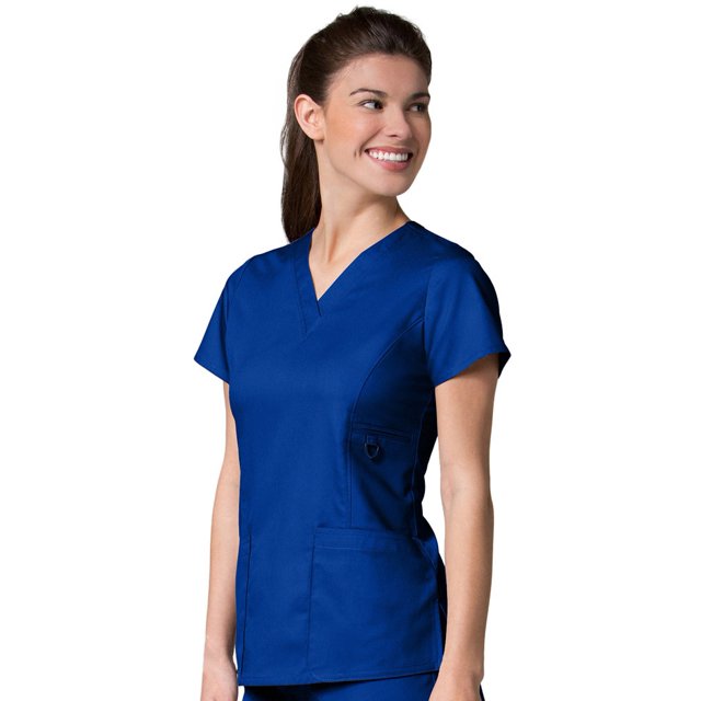 EON Women's COOLMAX V-Neck Solid Scrub Top