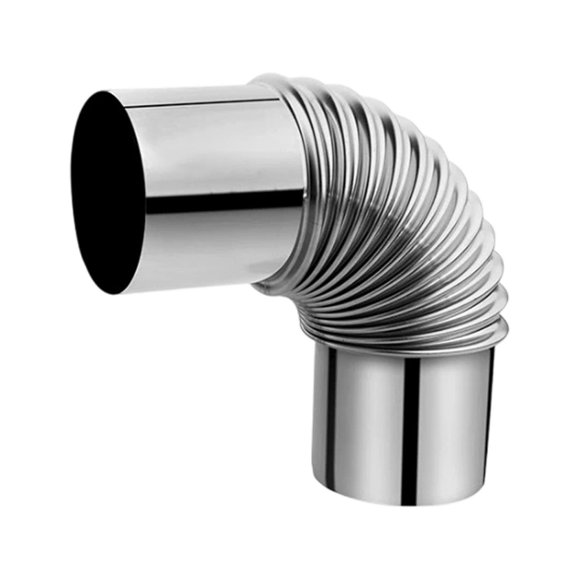 Stainless Steel ExhaustVent Elbow Fitting For Ventilation Ductwork High Angled Connector For Airflow System