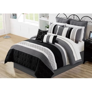 Safdie & Co. Wov Maddox 7PC King Comforter Set