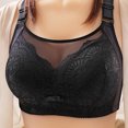 thumbnail image 3 of Running Bra Women Padded Bra Feature V-Neck Soft Bra Style W-877 Black 36, 3 of 4