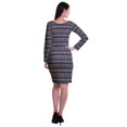 thumbnail image 3 of Moomaya Womens Full Sleeve Printed Midi Length Printed Bodycon Dress, 3 of 6