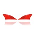 thumbnail image 1 of Bumper Reflector - Compatible/Replacement for '14-20 Lexus IS250/350/200T/300 - Rear - Pair, Left Driver + Right Passenger Set - 8191053051, 8192053051 CAPA, 1 of 2