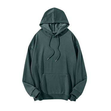 RXIRUCGD Men's Casual Hoodie Men's Hoodie Long Sleeved, Green, Size: 5XL