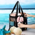 thumbnail image 4 of Extra Large Beach Bag with Pockets Beach Bags, Sandproof, Mesh Beach Bag for Swim Pool Bag Beach Tote Bag,Toy Tote Bag,Grocery Storage Net Bag Extra Large Tote Bag for Women, 4 of 8