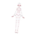thumbnail image 2 of HILABEE Gabarit de Dessin Mode Règle Couture Motifs Humanoïdes Design pour Concevoir, 2 of 9