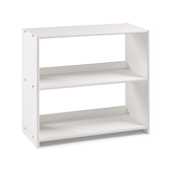Louver Bibliothèque Basse Petite Blanche