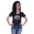 thumbnail image 1 of Moomaya T-shirt à Manches Courtes pour Femmes avec Col Rond, Écusson à Paillettes, Coupe Décontractée - 54, 1 of 7