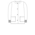 thumbnail image 4 of Adar Universal Women's Round Neck Warm-Up Scrub Jacket, Available in 39 Colors, 4 of 5