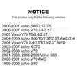 thumbnail image 2 of CMX Rear Ceramic Disc Brake Pads CMX-D795 for Car Volvo S60 XC70 V70 S80, 2 of 9