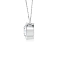thumbnail image 2 of Angara Collier en Diamant Naturel - Collier Solitaire en Diamant Rond Serti Clos en Platine pour Femmes, 2 of 10