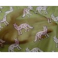 thumbnail image 4 of oneOone Silk Tabby Fabric Fox Block Print Fabric BTY 42 Inch Wide, 4 of 4