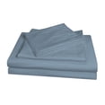 thumbnail image 4 of Swift Home Ultra-Soft Prewashed Wrinkle Texture Duvet Cover Set, Solid, Blue Dusk, Queen, 4 of 6