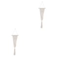 thumbnail image 2 of Thinsony Lightweight And Portable Macrame Planter Wall Hanging Basket Versatile Solution white 22-3 2Set, 2 of 6