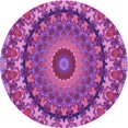 thumbnail image 1 of Ahgly Company Machine Washable Indoor Round Transitional Medium Violet Red Pink Area Rugs, 3' Round, 1 of 7