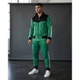 thumbnail image 2 of Men Velocity Active Jogging GYM Striped Jogger Top and Bottom Outfit, 2 of 6