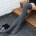 thumbnail image 4 of Chaussettes Hautes pour Femmes, Chaussettes d'Hiver en Coton Doux, 4 of 9