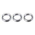 thumbnail image 2 of Sonew 50pcs/100pcs 7 Sizes Stainless Steel Fishing Tackle Bait Double Circle  Split Ring Connector ,snap split ring, double circle split ring, 2 of 2