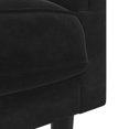 thumbnail image 5 of vidaXL Sofa avec Coussins 2 Places Velours Noir, 5 of 5