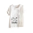 thumbnail image 3 of Babysbule Hauts pour Femmes Liquidation Mode Femmes Été Ample Imprimé T-Shirt à Col Rond Manches Courtes Blouse Décontractée Hauts, 3 of 3