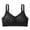 Black, variant on Wireless Push up Bras for Women, Deep V Neck Seamless T-Shirt Bralettes, No Underwire Full Cup Lingerie