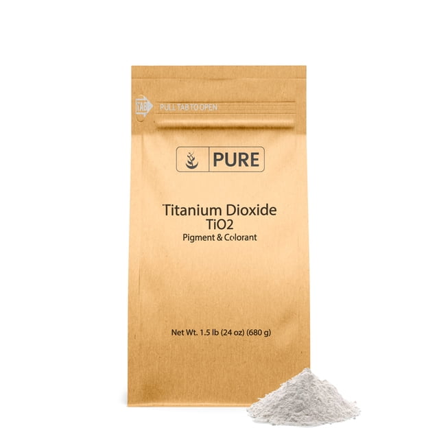 Pure Original Ingredients Dioxyde de Titane (1,5 lb) d'Origine Naturelle, Pigment et Colorant