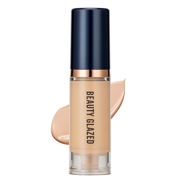 Fond de Teint Liquide 6 Couleurs BEAUTY GLAZED, Base Semi-Couvrante