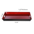 thumbnail image 3 of Plateau De Service Rectangulaire Avec Poignée (Rouge), 3 of 3