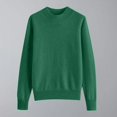 thumbnail image 2 of Penkiiy Chandails d'Automne pour Femmes 2024, Chandail Léger et Doux pour Femmes à Col Rond, Manches Longues, Tricot, Haut, m Vert, 2 of 7