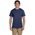 thumbnail image 2 of Hanes ComfortBlend EcoSmart Men`s Crewneck T-Shirt, S, Heather Navy, 2 of 6