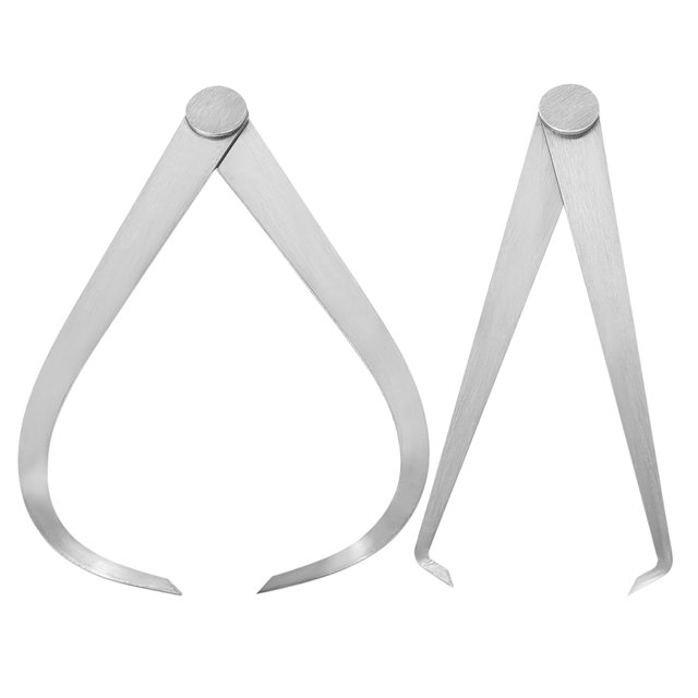 Unique Bargains Inside Outside Caliper 200mm Firm Joint Stainless Steel Measuring Tool Calipers 1 Set