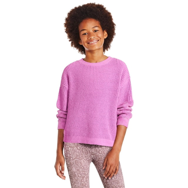 George Girls' Crew-Neck Chenille Pullover