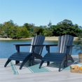 thumbnail image 2 of Chaise Adirondack Portside 4 Pièces avec Repose-Pieds Pouf Assorti Bleu Marine, 2 of 7