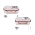 thumbnail image 1 of Oleegame 2 Pcs Rangement de Produits École Enfants Boîte à Lunch en Acier Inoxydable de Contenants Alimentaires Rangement pour Enfants Sac à Lunch Isolé Boîte à Lunch Réutilisable pour Travail École Pique-Nique Plage Blanc, 1 of 9