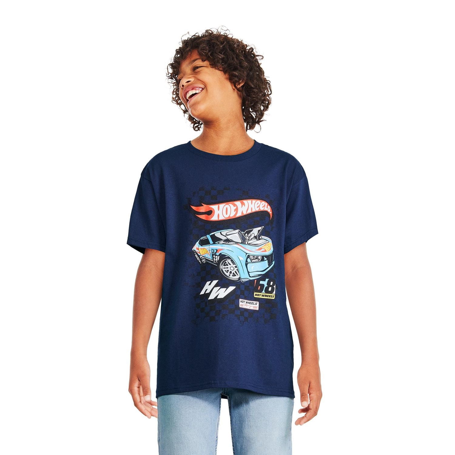 T-shirt avec imprimé Hot Wheels pour garçons
