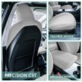 thumbnail image 4 of FH Group Neoprene Waterproof Custom Fit Car Seat Covers for 2017-2024 Tesla Model 3 Solid Gray Front Seats, 4 of 5