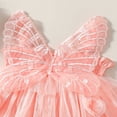 thumbnail image 4 of Robe de Fête pour Tout-Petites Filles Papillon Sans Manches Ligne A Robes de Princesse, 4 of 8
