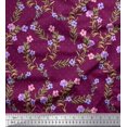 thumbnail image 1 of Soimoi Polyester Crepe Fabric Dot,Leaves & Floral Decor Fabric Printed Yard 42 Inch Wide, 1 of 3