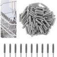thumbnail image 1 of 100 PCS Dishwasher Rack Repair Kit, Universal Tine Prong Repair End Cover Caps, 1 inch Round Tips (Grey), 1 of 7