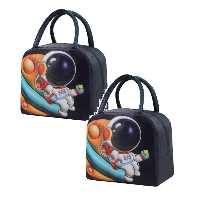 Oleegame 2 Pcs Sac de Rangement pour Produits à Main Sac Isolé Sac pour Boîte à Lunch Sac à Lunch Chiot Brun (Isolation 3D)