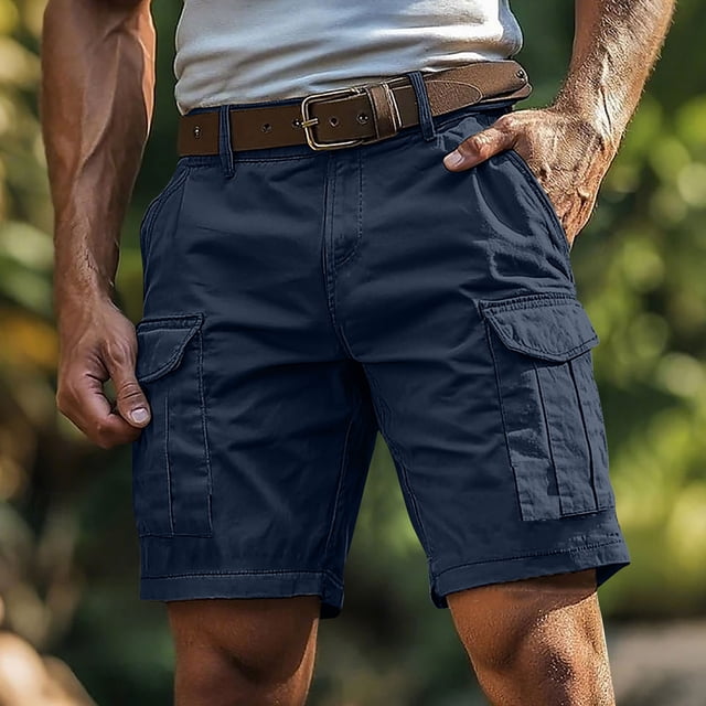 LIBRCLO Shorts Cargo pour Hommes avec Multiples Poches, Légers, Décontractés, de Plein Air, de Travail, pour la Randonnée et le Golf